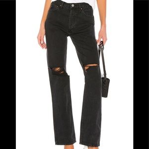 RE/DONE Distressed 90s High Rise Loose Jeans